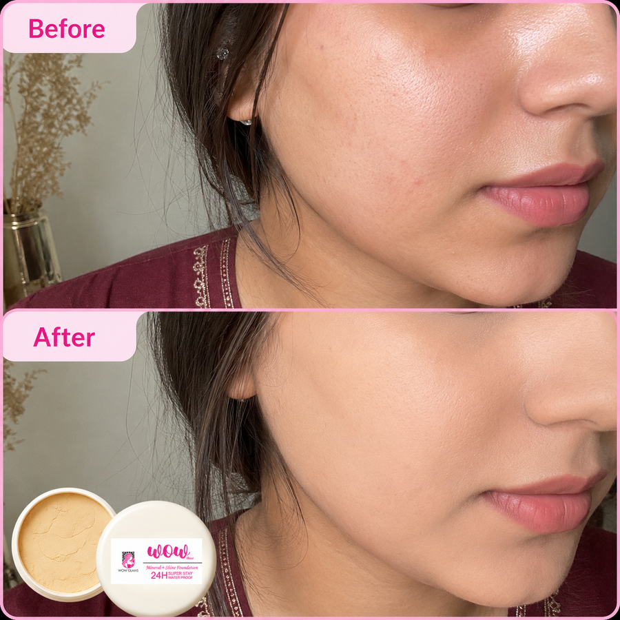Wow S2 38 Shade Powder Foundation – Mineral Base Makeup results