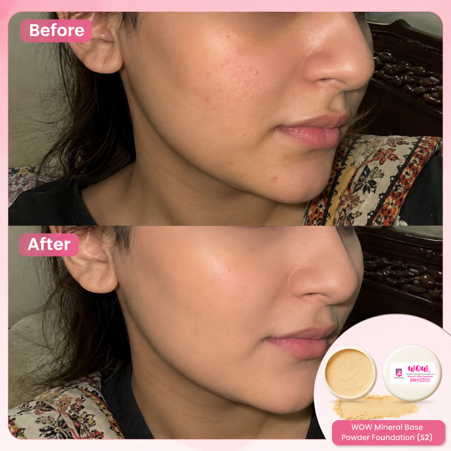 Wow S2 38 Shade Powder Foundation – Mineral Base Makeup results