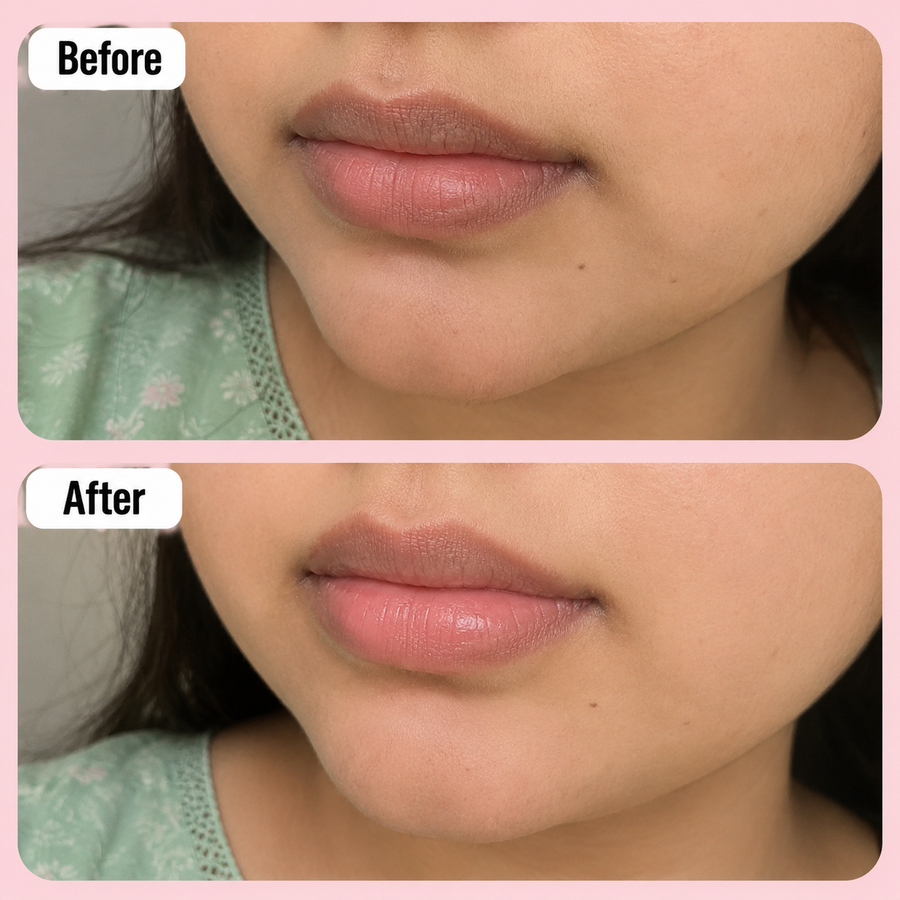 Rose Moringa Lip Balm | Lip Balm for Dark and Dry Lips results