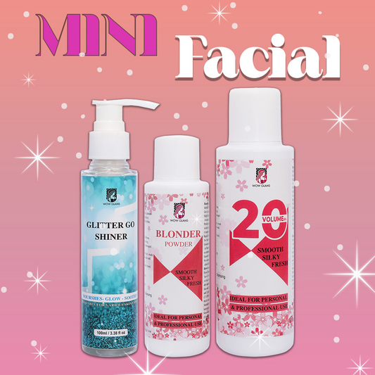 MINI FACIAL KIT with best facial kit, skin polishing kit, soothing lotion, whitening facial kit 
