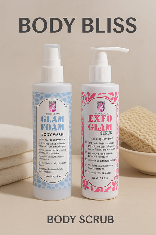 Body Bliss Deal | Body Scrub & Whitening Body Wash - Wow Glams