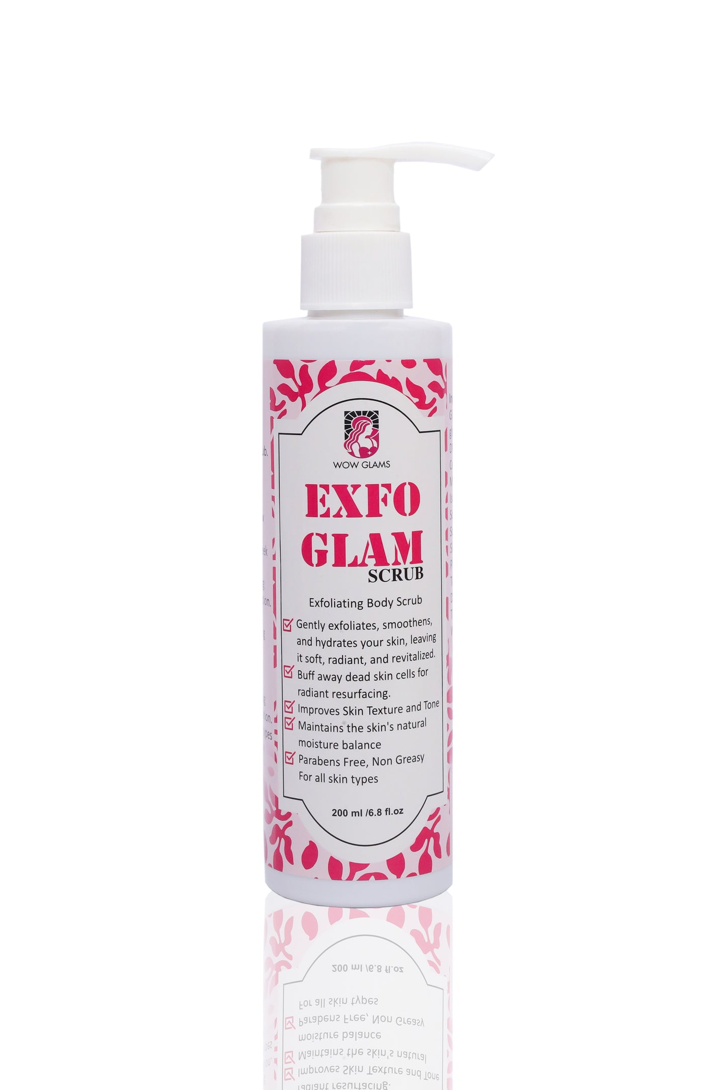 best body scrub in Pakistan, Wow glams Exfo glam whitening body scrub