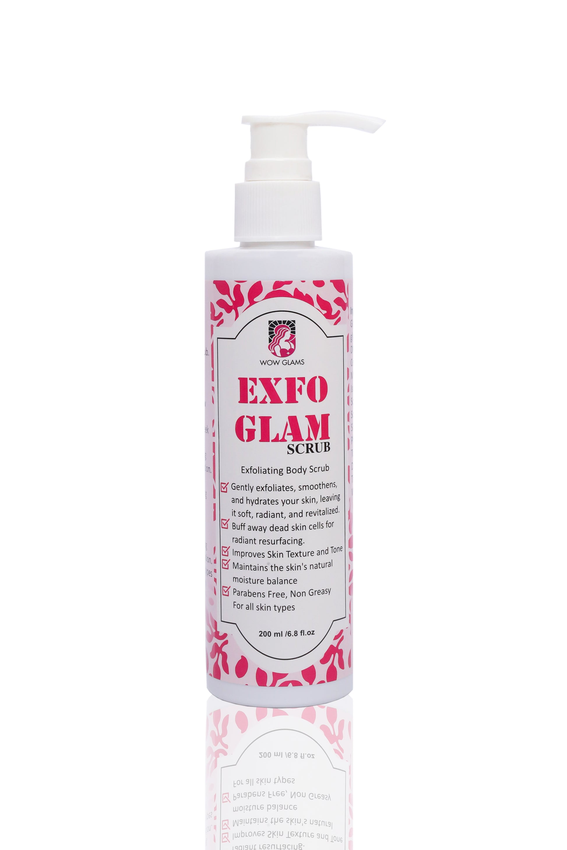 best body scrub in Pakistan, Wow glams Exfo glam whitening body scrub