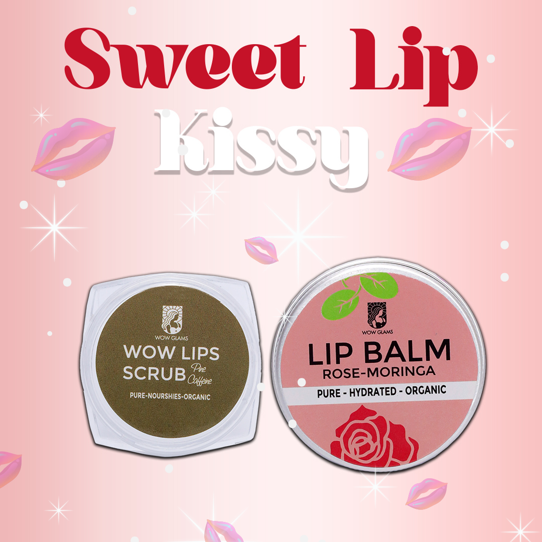 Wow Glams LIP CARE deal with lip balm and pink lip scrub. 
