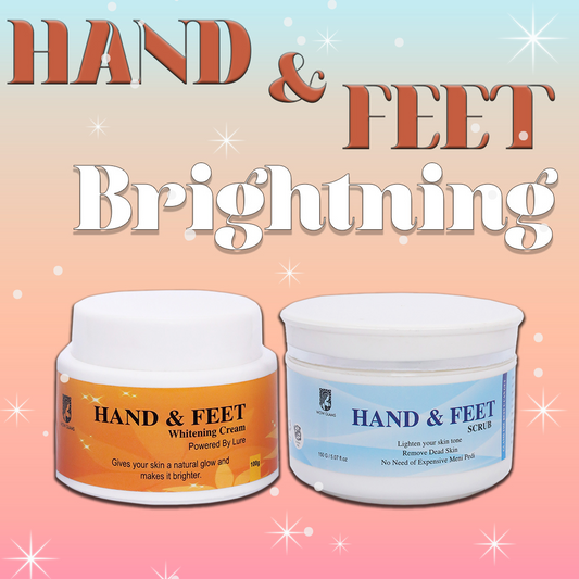 Wow Gams MINI MANICURE PEDICURE kit with hand and foot whitening cream, hand and foot whitening scrub.