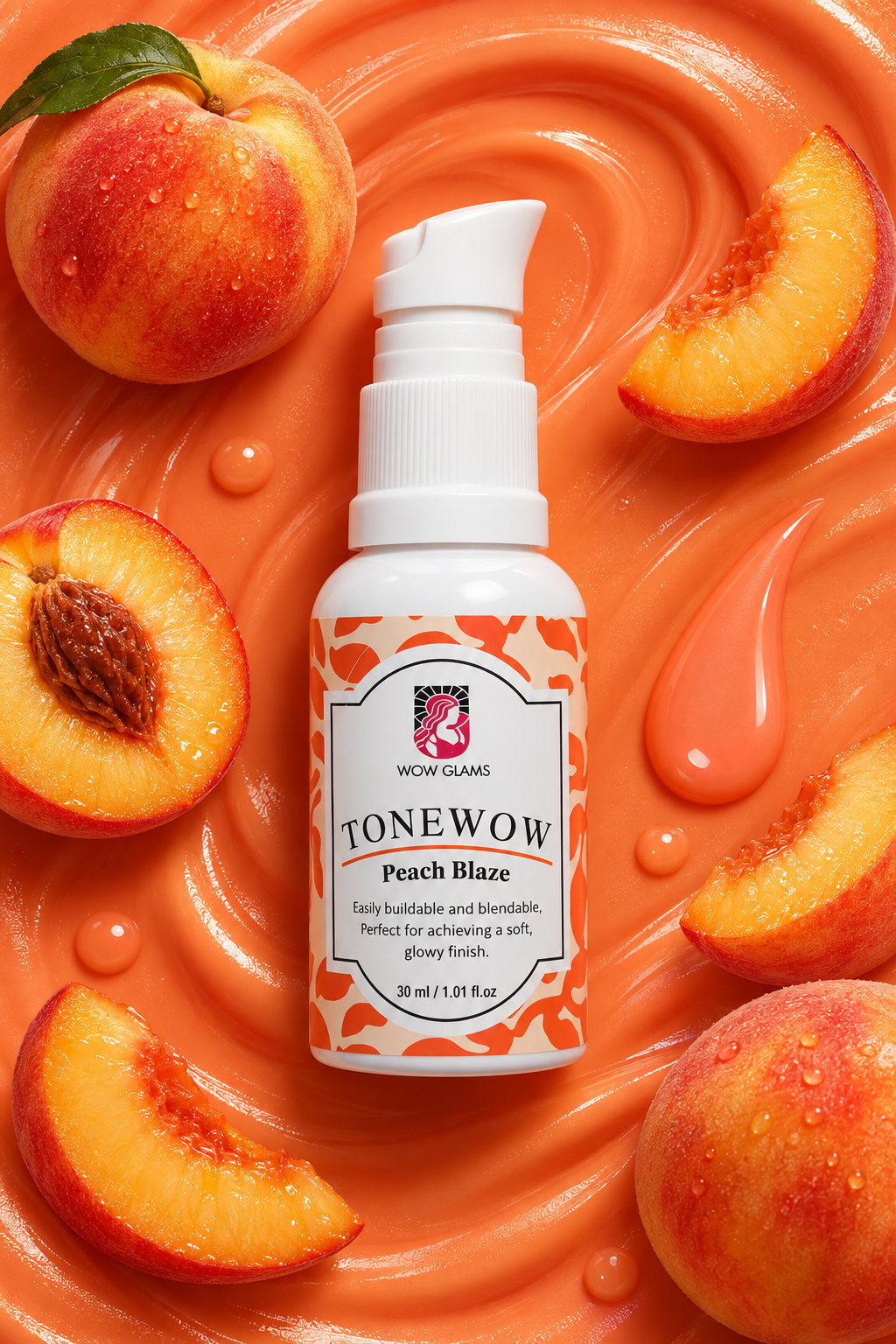 Peach Blaze Organic Lip and Cheek Tint | Lip & Cheek Stains - Wow Glams