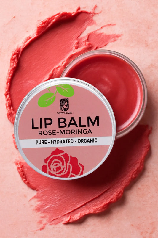 Rose Moringa Lip Balm | Lip Balm for Dark and Dry Lips - Wow Glams