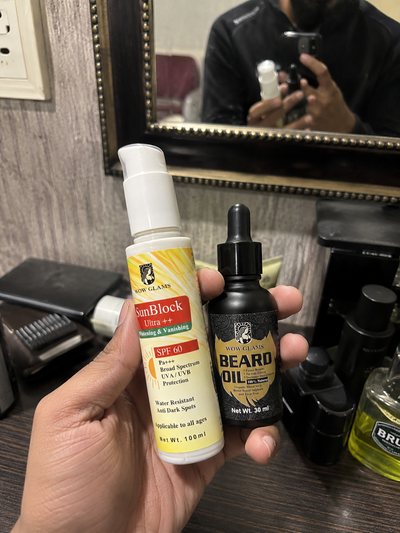 Customer review photo for Beard Oil Pakistan - Beard Growth Oil