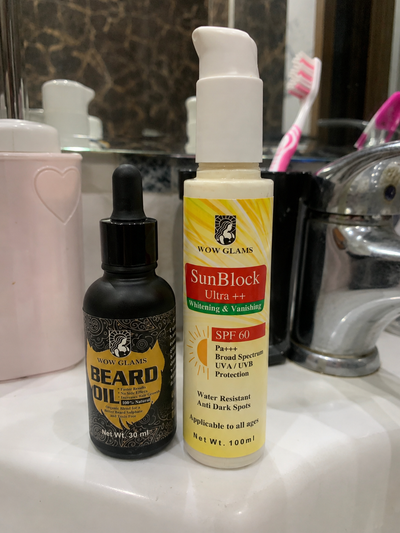 Customer review photo for Beard Oil Pakistan - Beard Growth Oil