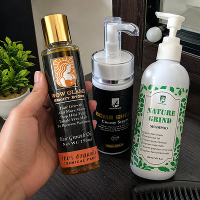 Customer review photo for Hair Food Oil | 16 Oils Blend Hair Growth Oil