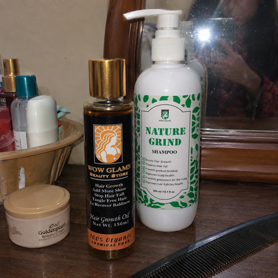 Customer review photo for Nature Grind Sulphate free Shampoo