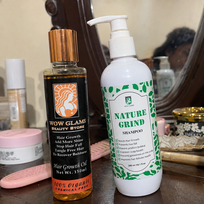 Customer review photo for Hair Food Oil | 16 Oils Blend Hair Growth Oil