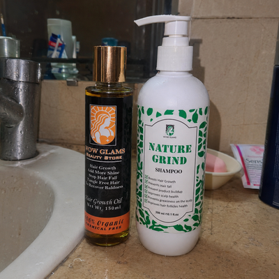 Customer review photo for Hair Food Oil | 16 Oils Blend Hair Growth Oil