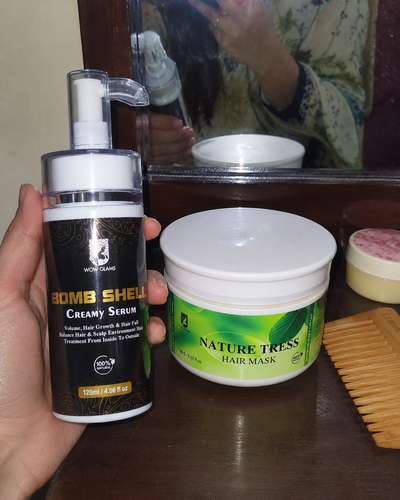 Customer review photo for Nature Tress Hair Mask | Best Hair Mask for Dry Damaged Hair