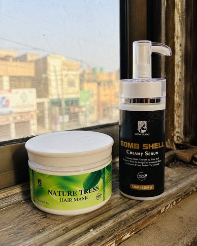 Customer review photo for Bomb Shell Hair Serum | Hair Growth Serum