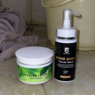 Customer review photo for Bomb Shell Hair Serum | Hair Growth Serum