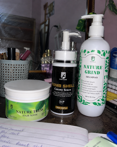 Customer review photo for Bomb Shell Hair Serum | Hair Growth Serum
