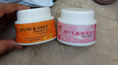 Customer review photo for HEELS and SCENTS Cream - Cracked Heel & Foot Odor Remover Cream