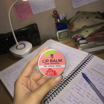 Customer review photo for Rose Moringa Lip Balm | Lip Balm for Dark and Dry Lips