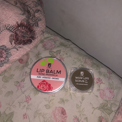 Customer review photo for Rose Moringa Lip Balm | Lip Balm for Dark and Dry Lips