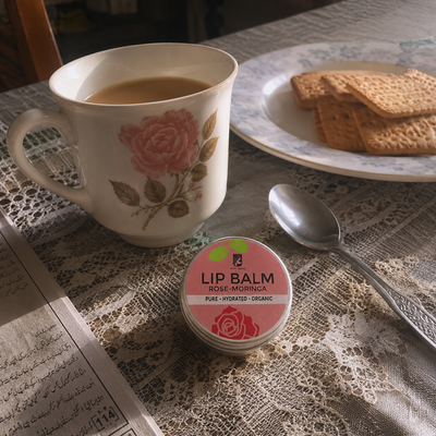 Customer review photo for Rose Moringa Lip Balm | Lip Balm for Dark and Dry Lips