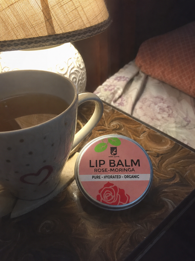 Customer review photo for Rose Moringa Lip Balm | Lip Balm for Dark and Dry Lips