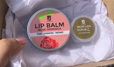 Customer review photo for Rose Moringa Lip Balm | Lip Balm for Dark and Dry Lips