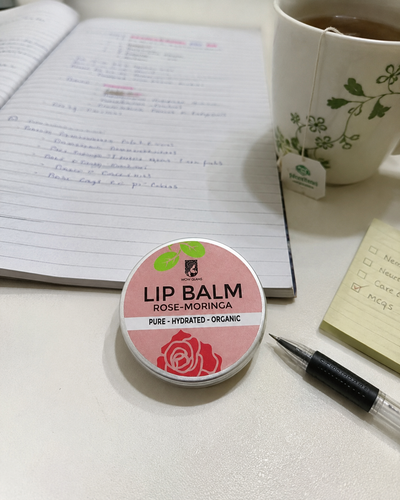Customer review photo for Rose Moringa Lip Balm | Lip Balm for Dark and Dry Lips