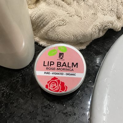 Customer review photo for Rose Moringa Lip Balm | Lip Balm for Dark and Dry Lips