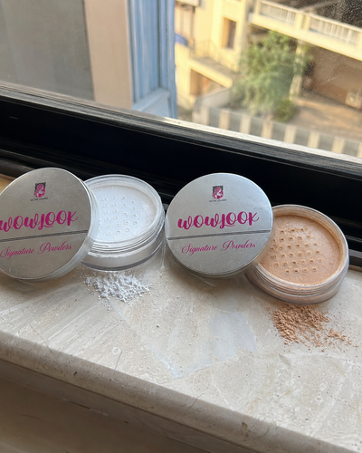 Customer review photo for WOWLOOK Translucent Loose Powder | Makeup Setting Powder
