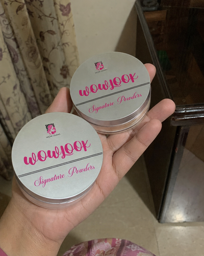 Customer review photo for WOWLOOK Translucent Loose Powder | Makeup Setting Powder