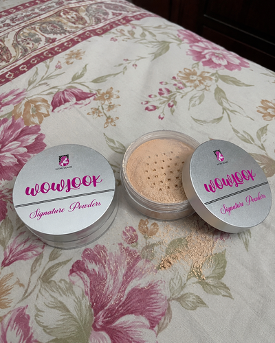 Customer review photo for WOWLOOK Colorless Loose Powder | Makeup Setting Powder