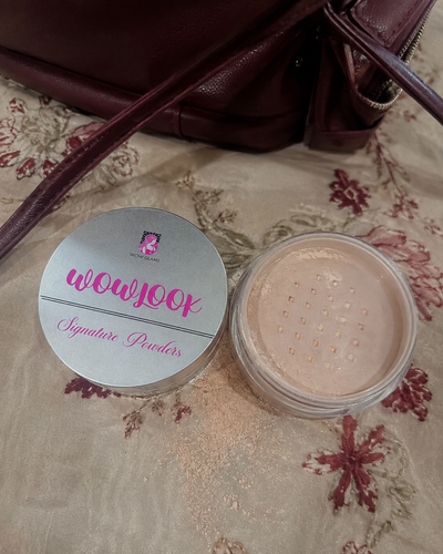 Customer review photo for WOWLOOK Colorless Loose Powder | Makeup Setting Powder
