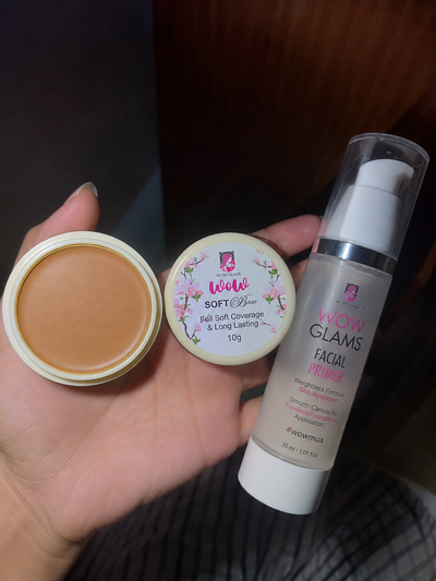 Customer review photo for Wow 45 Shade Handi Base - Matte Foundation