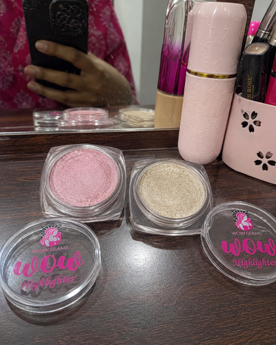 Customer review photo for Pearl Shade Highlighter Makeup