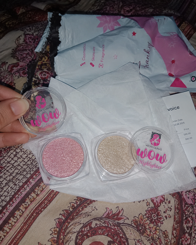 Customer review photo for Pearl Shade Highlighter Makeup