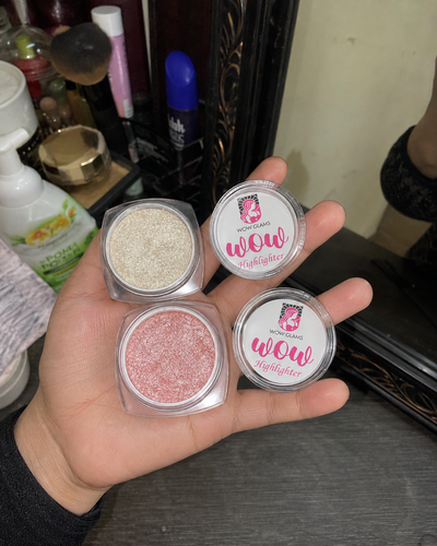 Customer review photo for Lightening Shade Highlighter Makeup
