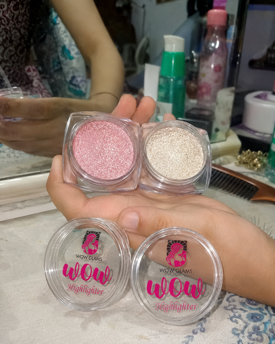Customer review photo for Lightening Shade Highlighter Makeup