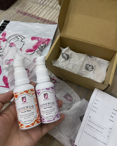Customer review photo for Plum Delight Lip and Cheek Tint | Lip & Cheek Stains