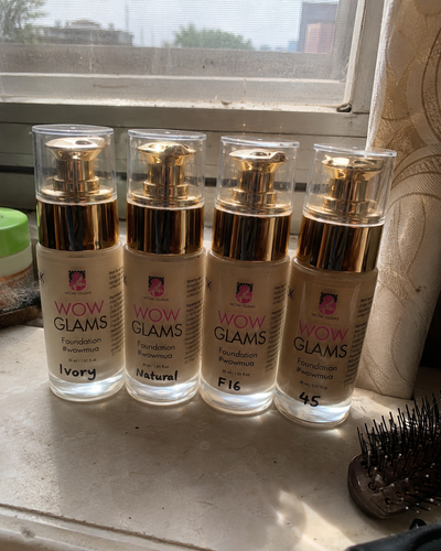 Customer review photo for WOWLOOK Foundation - W6 NB4 FS36 Shade Foundation | Almond - Mocha