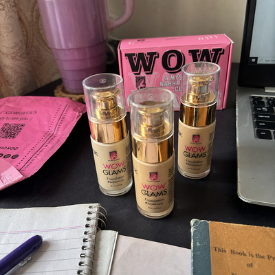 Customer review photo for WOWLOOK Foundation - W4 NB FS45 Shade Foundation | Warm Beige