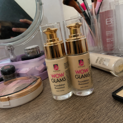 Customer review photo for WOWLOOK Foundation - W4 NB FS45 Shade Foundation | Warm Beige