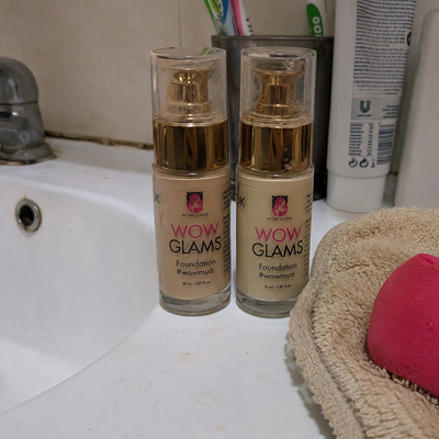 Customer review photo for WOWLOOK Foundation - W6 NB4 FS36 Shade Foundation | Almond - Mocha
