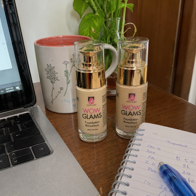 Customer review photo for WOWLOOK Foundation - W4 NB FS45 Shade Foundation | Warm Beige