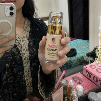 Customer review photo for WOWLOOK Foundation - W2 F1 Natural Shade Foundation | Light Beige