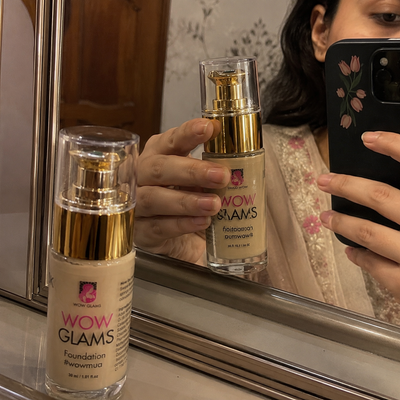 Customer review photo for WOWLOOK Foundation - W1 Ivory Shade Foundation | Porcelain - Ivory