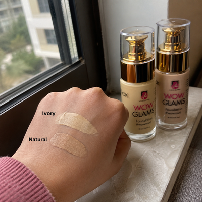 Customer review photo for WOWLOOK Foundation - W1 Ivory Shade Foundation | Porcelain - Ivory