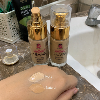 Customer review photo for WOWLOOK Foundation - W1 Ivory Shade Foundation | Porcelain - Ivory