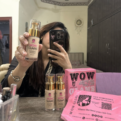 Customer review photo for WOWLOOK Foundation - W1 Ivory Shade Foundation | Porcelain - Ivory