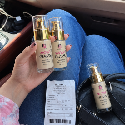 Customer review photo for WOWLOOK Foundation - W1 Ivory Shade Foundation | Porcelain - Ivory